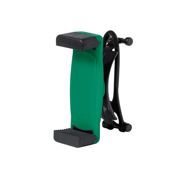 Soporte de manillar giratorio 360º para smartphone, en desenfadado diseño bicolor y amplia gama de colores. Con sólida goma de fijación y sistema de almohadillas en el soporte para así ofrecer un óptimo ajuste y protección del smartphone.