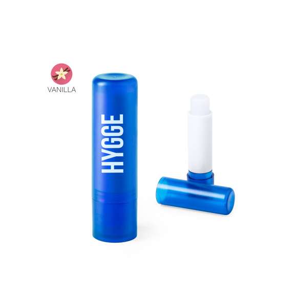 Barra de bálsamo labial tipo SPF15 en variada gama de vivos colores translúcidos.