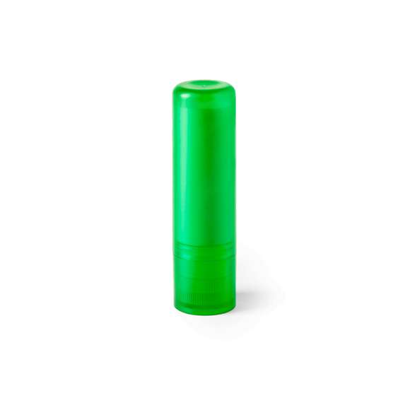 Barra de bálsamo labial tipo SPF15 en variada gama de vivos colores translúcidos.