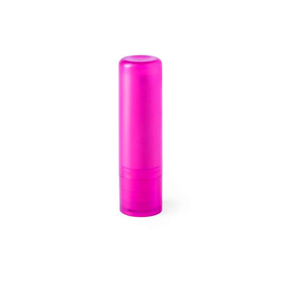Barra de bálsamo labial tipo SPF15 en variada gama de vivos colores translúcidos.