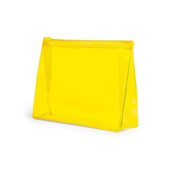  	Neceser multiusos en resistente PVC transparente de variada gama en vivos colores. Con cierre hermético a juego.