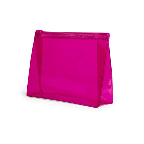  	Neceser multiusos en resistente PVC transparente de variada gama en vivos colores. Con cierre hermético a juego.