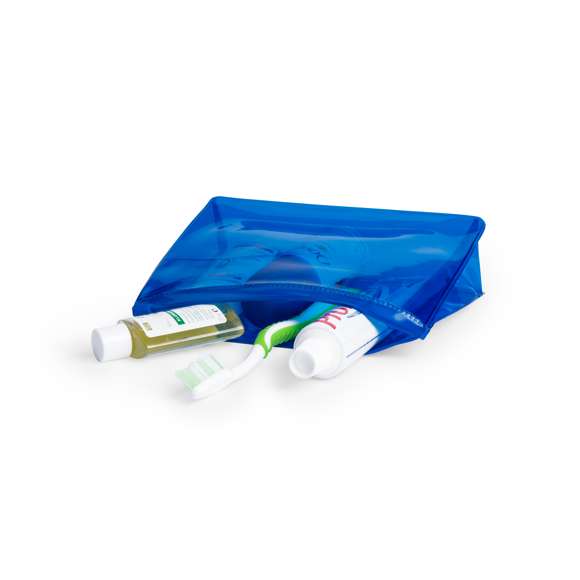  	Neceser multiusos en resistente PVC transparente de variada gama en vivos colores. Con cierre hermético a juego.
