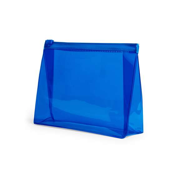  	Neceser multiusos en resistente PVC transparente de variada gama en vivos colores. Con cierre hermético a juego.