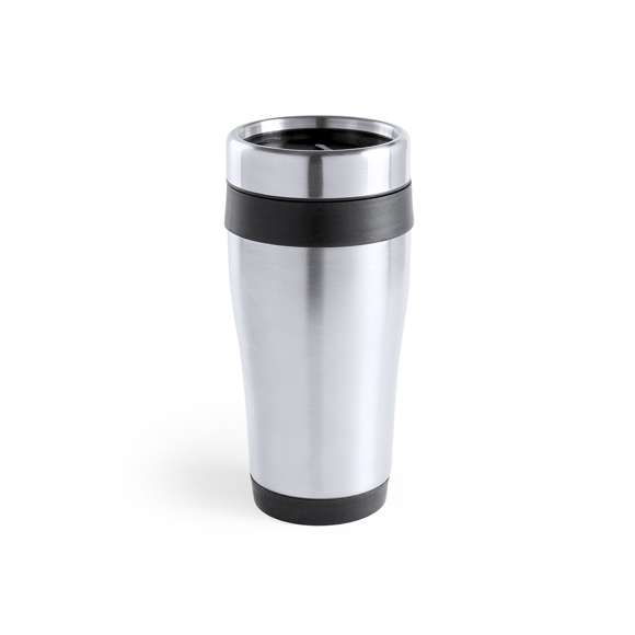 Vaso fabricado en acero inox de 450ml de capacidad con cuerpo de acabado brillante con accesorios a juego y en vivos colores. Con tapa dosificador y abrefácil. Es ideal para tener en tu escritorio, mesa o en cualquier superficie donde disfrutar tranquilamente de tu bebida favorita.