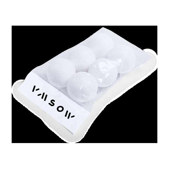 Set de 6 bolas de navidad para colgar en variada gama de vivos colores metalizados. Presentación en bolsita individual con tira de marcaje en color blanco y en colores surtidos.