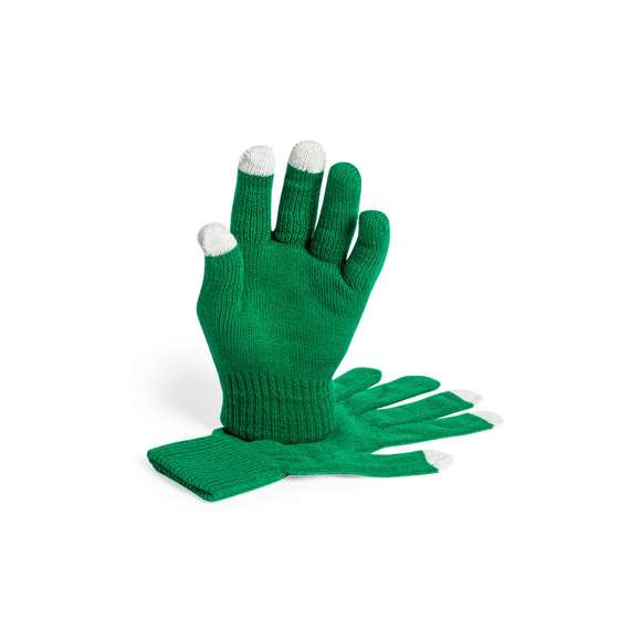 Práctico par de guantes de niño para dispositivos con pantalla táctil, de suave acabalado acrílico y en divertidos colores. Integran puntero en dedos corazón, índice y pulgar. Talla única.