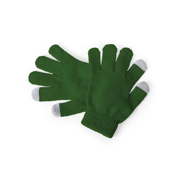 Práctico par de guantes de niño para dispositivos con pantalla táctil, de suave acabalado acrílico y en divertidos colores. Integran puntero en dedos corazón, índice y pulgar. Talla única.