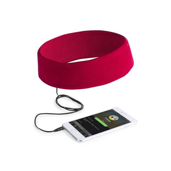 Confortable cinta de forro polar con auriculares integrados. El cálido tacto del forro polar y el cable de conexión jack de 3,5mm hacen de esta cinta el gadget idóneo para disfrutar de los contenidos multimedia de la manera más cómoda. Presentados en atractiva caja de diseño.