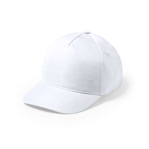 Gorra de 5 paneles en material 100% microfibra/poliéster de suave acabado y cierre ajustable de velcro. Con orificios de ventilación bordados y en variada gama de vivos colores.