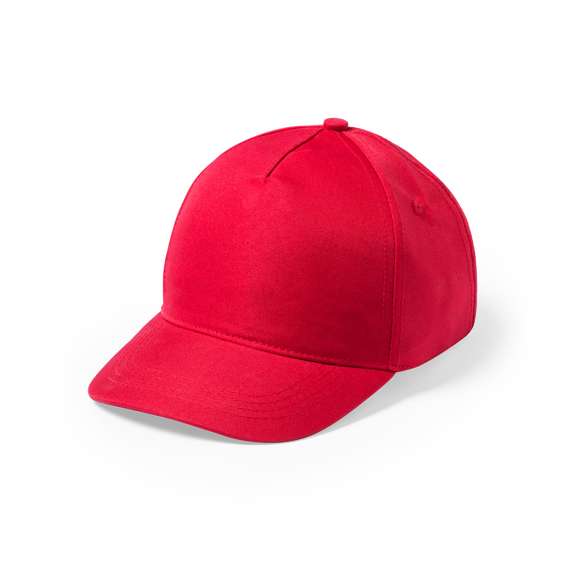 Gorra de 5 paneles en material 100% microfibra/poliéster de suave acabado y cierre ajustable de velcro. Con orificios de ventilación bordados y en variada gama de vivos colores.