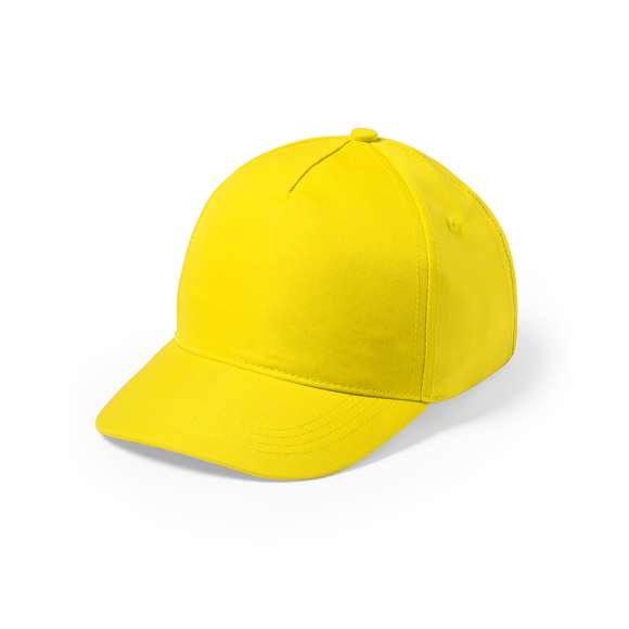 Gorra de 5 paneles en material 100% microfibra/poliéster de suave acabado y cierre ajustable de velcro. Con orificios de ventilación bordados y en variada gama de vivos colores.