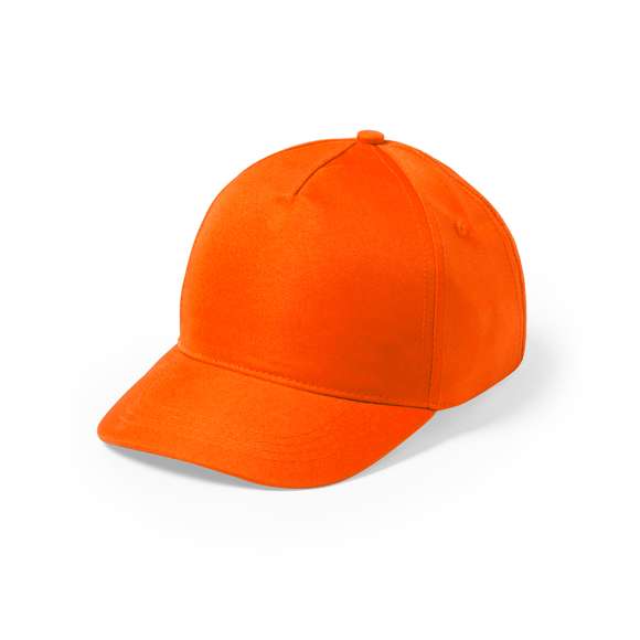 Gorra de 5 paneles en material 100% microfibra/poliéster de suave acabado y cierre ajustable de velcro. Con orificios de ventilación bordados y en variada gama de vivos colores.