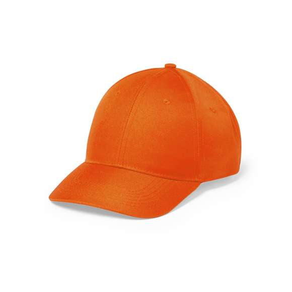 Gorra de 6 paneles en combinación de materiales microfibra y poliéster. En variada gama de vivos colores, con orificios de ventilación bordados y cierre ajustable de velcro.