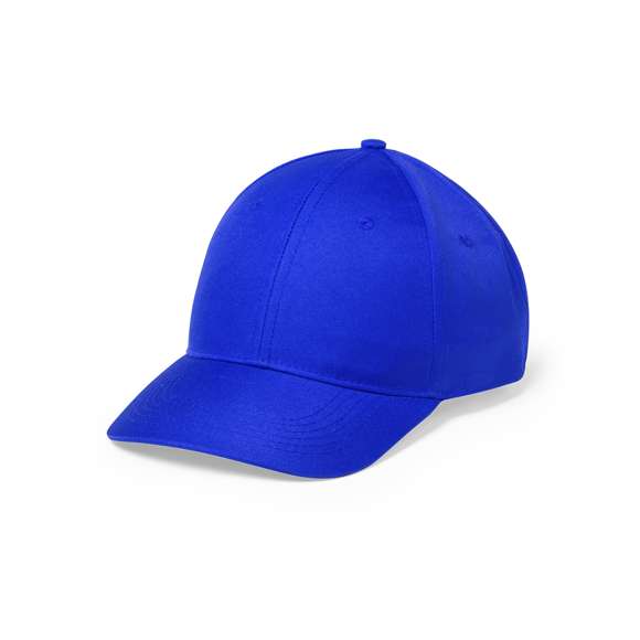 Gorra de 6 paneles en combinación de materiales microfibra y poliéster. En variada gama de vivos colores, con orificios de ventilación bordados y cierre ajustable de velcro.