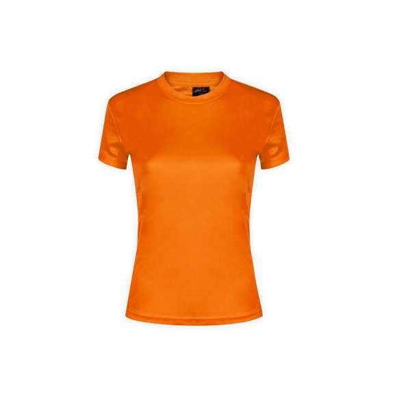 Camiseta técnica para chica. En material 100% poliéster transpirable de 135g/m2 y diseño de panal. Disponible en variada gama de vivos colores y en tallas S, M, L, XL.