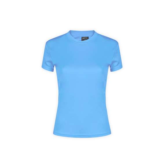 Camiseta técnica para chica. En material 100% poliéster transpirable de 135g/m2 y diseño de panal. Disponible en variada gama de vivos colores y en tallas S, M, L, XL.