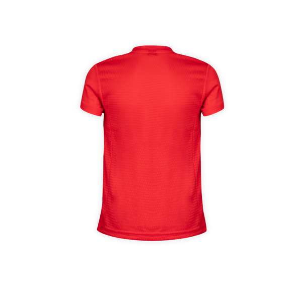 Camiseta técnica para niño. En material 100% poliéster transpirable de 135g/m2 y diseño de panal. Disponible en variada gama de vivos colores y en tallas 4-5, 6-8, 10-12.