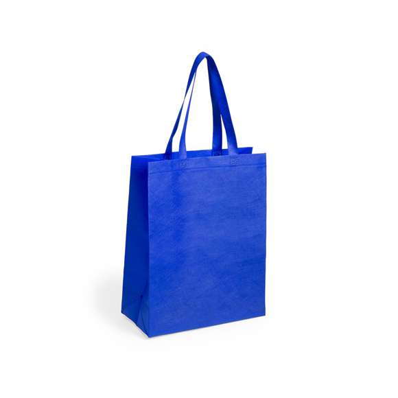 Bolsa en non-woven de 80g/m2, en variada gama de vivos colores. Con asas medianas de 50cm reforzadas, fuelle y acabado termosellado. Resistencia hasta 9kg de peso.