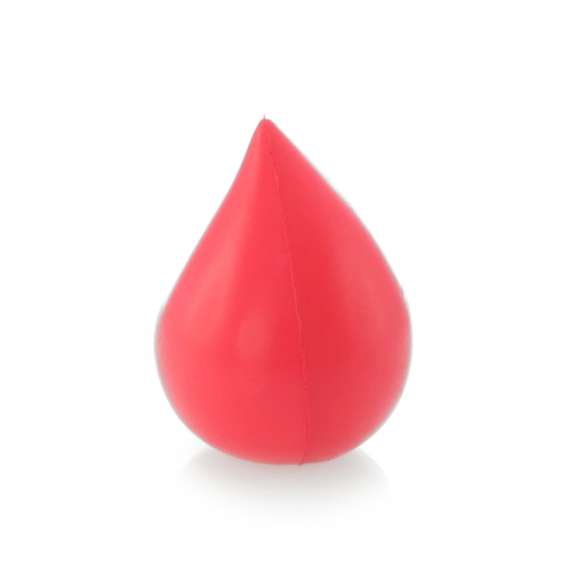  	Gotita antiestrés en vivos colores y suave cuerpo con acolchado de PU brillante.