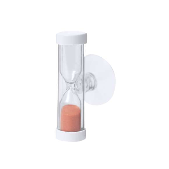 Reloj de arena de 2 minutos de duración especialmente diseñado para medir el tiempo de cepillado de los dientes. Con ventosa de ajuste de alto poder de adhierencia.