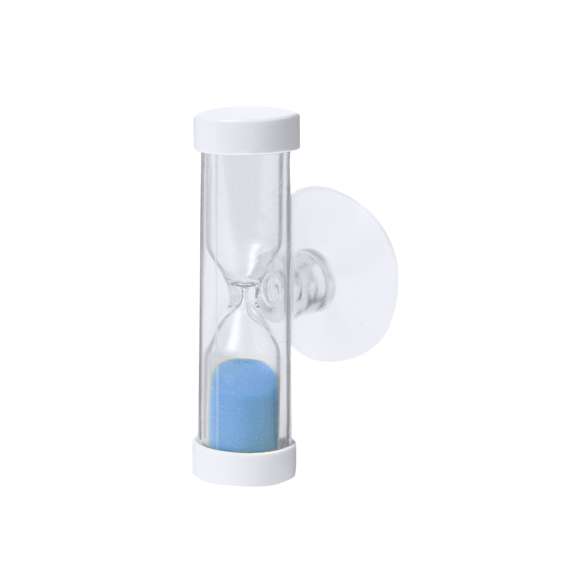 Reloj de arena de 2 minutos de duración especialmente diseñado para medir el tiempo de cepillado de los dientes. Con ventosa de ajuste de alto poder de adhierencia.