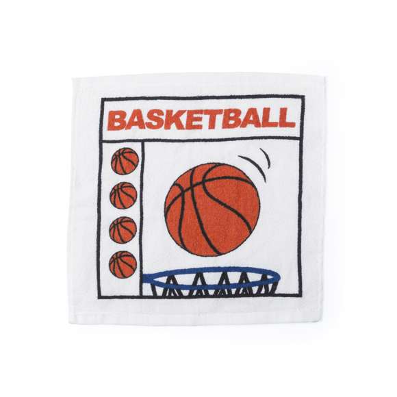 Original toalla en material 100% algodón de 245 gramos. Plegada dentro de bola con diseños fútbol, baloncesto, tenis y golf. Bola retractilada en bolsa y presentada en funda de poliéster con mosquetón metálico de transporte
