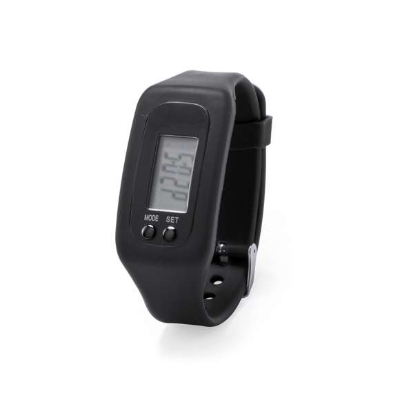  	Desenfadado reloj digital de corte deportivo con pantalla LCD rectangular, correa ajustable de silicona y resistente a las salpicaduras de agua. Indicado para todo tipo de actividades deportivas y de ocio. Con pila de botón incluida y presentado en atractiva caja de diseño.