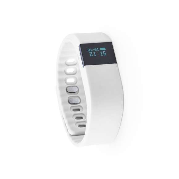 Reloj inteligente multifunción de diseño deportivo, con conexión Bluetooth y recargable mediante cable USB -incluido-. Su cómoda correa ajustable de silicona y su pantalla LCD integrada de 0,49 pulgadas lo convierten en el gadget perfecto para todo tipo de actividades deportivas, de ocio y para el día a día. APP disponible para iOS y Android. Presentado en atractiva caja de diseño.