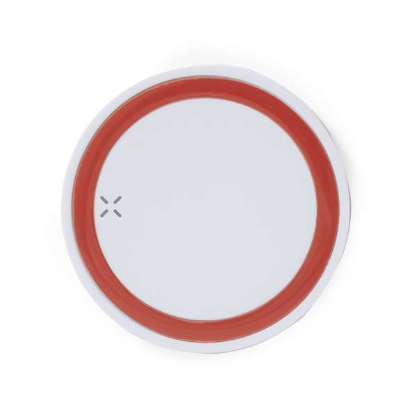 Cargador inalámbrico circular de diseño bicolor. Con base antideslizante e indicador LED de estado de carga. Compatible con smartphones con tecnología de carga inalámbrica y presentado en atractiva caja de diseño.