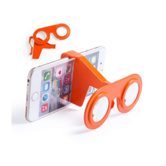 Gafas de realidad virtual plegables y compactas, compatibles con todo tipo de smartphones. Presentadas en atractiva caja de diseño.