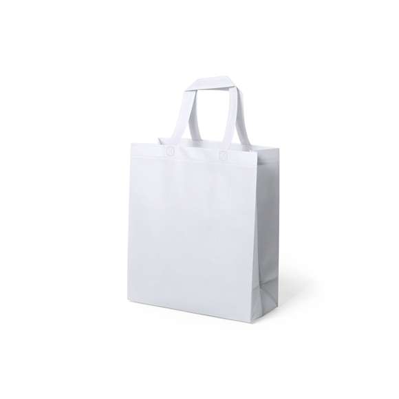 Bolsa de alta calidad en non-woven laminado de 110g/m2, en variada gama de vivos colores mates. Con asas reforzadas cortas de 35cm, fuelle y acabado termosellado. Resistencia hasta 10kg de peso.
