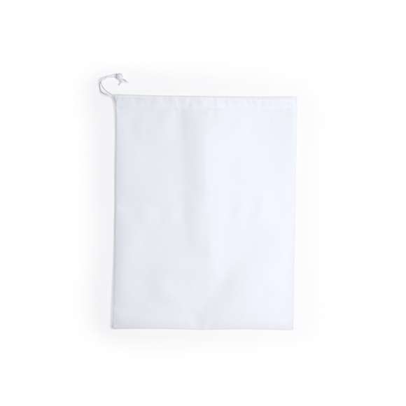 Bolsa de non-woven con cierre de cordón especialmente diseñada para guardar y proteger mochilas.