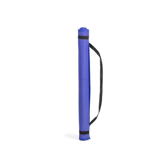 Esterilla plegable tamaño maxi de 180x60cm en PP trenzado de alta resistencia. En variada gama de vivos colores brillantes, con elásticos de cierre y asa de transporte.