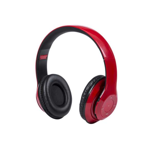 Auriculares plegables de diadema con conexión Bluetooth® y desenfadado diseño en variada gama de vivos colores brillantes. Con panel de control integrado en el auricular, función manos libres, radio FM, ranura para tarjetas mini SD de hasta 32 GB de capacidad y recargables mediante cable USB -incluido-. Almohadillas en suave polipiel y presentados en atractiva caja de diseño.