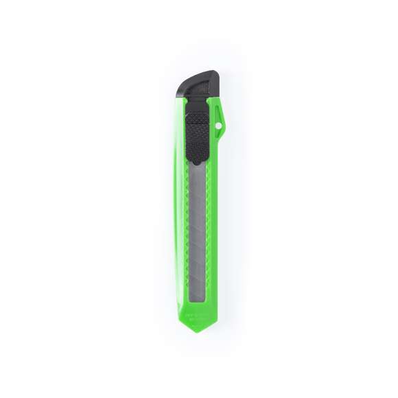  	Cutter con cuchilla ancha y mango ergonómico troquelado. Capucha extraíble para ajuste de corte de cuchilla.