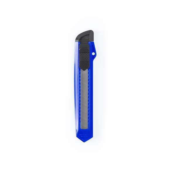  	Cutter con cuchilla ancha y mango ergonómico troquelado. Capucha extraíble para ajuste de corte de cuchilla.
