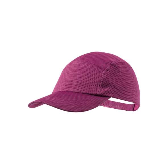 Gorra deportiva en material refrigerante SoftCool Extreme. Con protección UV50 y en variada gama de vivos colores. Cierre ajustable de velcro.