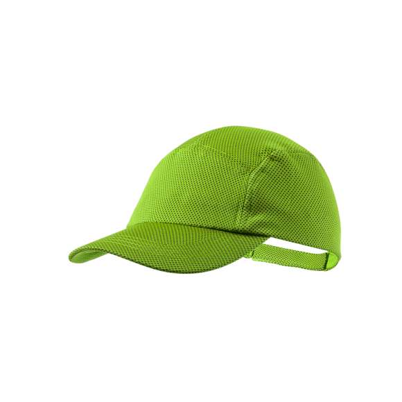 Gorra deportiva en material refrigerante SoftCool Extreme. Con protección UV50 y en variada gama de vivos colores. Cierre ajustable de velcro.