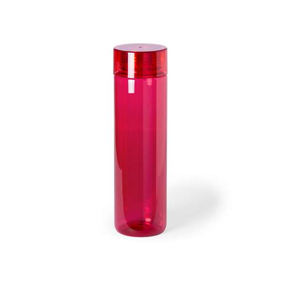 Bidón de 780ml de capacidad en material tritán resistente al calor y libre de BPA. Con tapón a rosca de seguridad, disponible en variada gama de colores y presentado en caja individual.