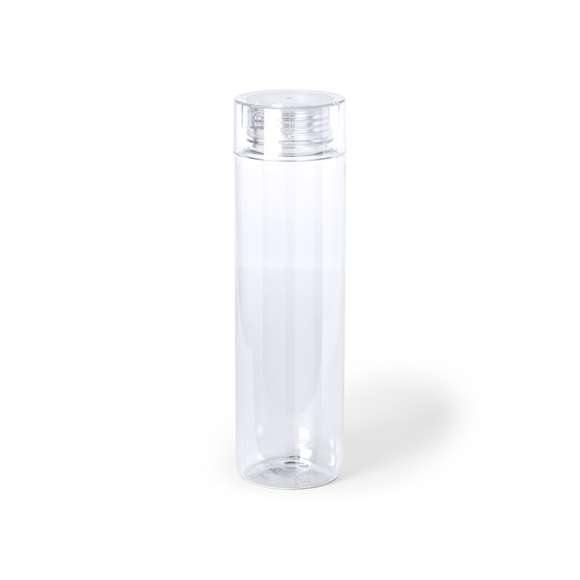 Bidón de 780ml de capacidad en material tritán resistente al calor y libre de BPA. Con tapón a rosca de seguridad, disponible en variada gama de colores y presentado en caja individual.