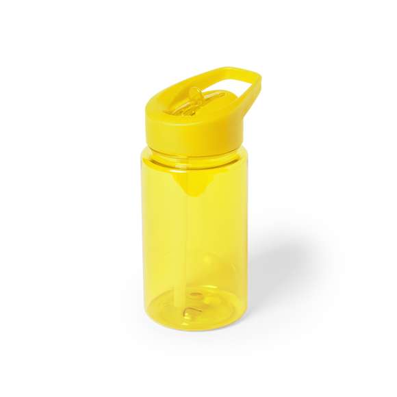 Bidón infantil en alta calidad de 440ml de capacidad, con cuerpo de acabado en material tritán de resistencia al calor (70º) y libre de BPA para la seguridad de los más pequeños. Con dosificador, tapón a rosca y asa de transporte. Presentado en caja individual. Disponible manual de instrucciones en español e inglés.