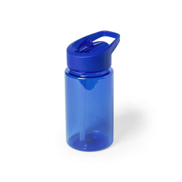 Bidón infantil en alta calidad de 440ml de capacidad, con cuerpo de acabado en material tritán de resistencia al calor (70º) y libre de BPA para la seguridad de los más pequeños. Con dosificador, tapón a rosca y asa de transporte. Presentado en caja individual. Disponible manual de instrucciones en español e inglés.