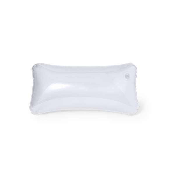 Original almohadilla inflable de resistente PVC en combinación de acabados transparente/sólido y en variada gama de vivos colores