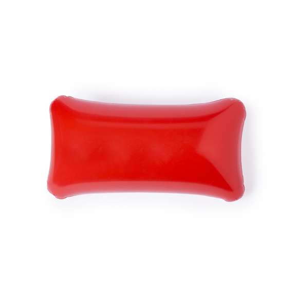 Original almohadilla inflable de resistente PVC en combinación de acabados transparente/sólido y en variada gama de vivos colores