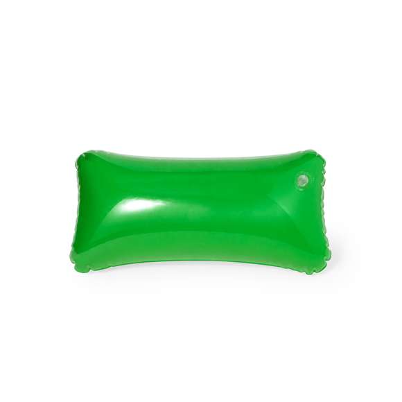 Original almohadilla inflable de resistente PVC en combinación de acabados transparente/sólido y en variada gama de vivos colores