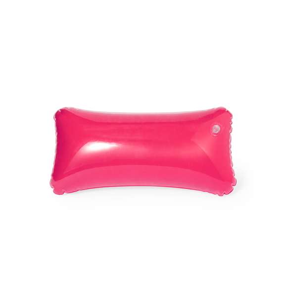 Original almohadilla inflable de resistente PVC en combinación de acabados transparente/sólido y en variada gama de vivos colores