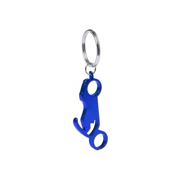Original llavero abridor en aluminio con diseño de moto en variada gama de vivos colores brillantes.