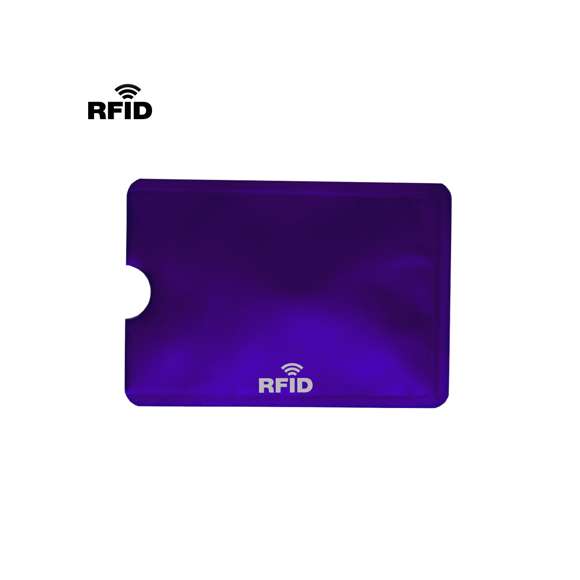 Tarjetero con tecnología de seguridad RFID (Identificación por Radio Frecuencia) que mantiene seguros tus dispositivos de transmisión de identidad. Resistente cuerpo de suave acabado de aluminio en desenfadados colores, con muesca para fácil acceso a la tarjeta.