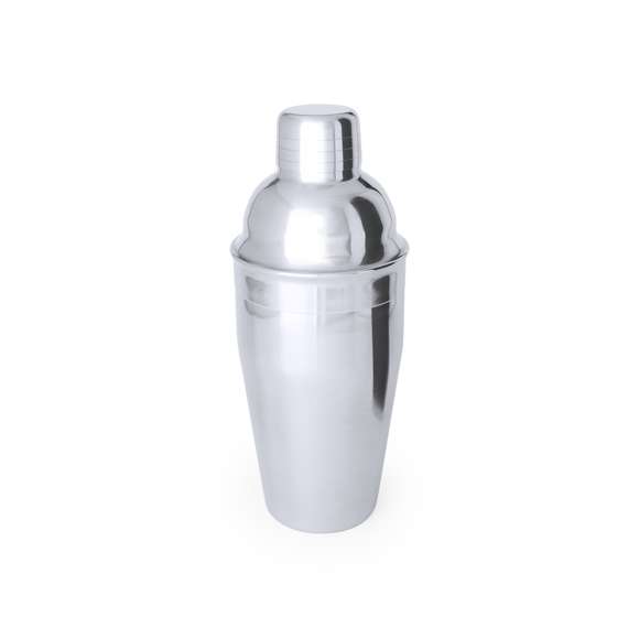 Cocktelera de 550ml de capacidad en acero inox de acabado semi mate. Con cierre de seguridad y tapón dosificador en parte superior.